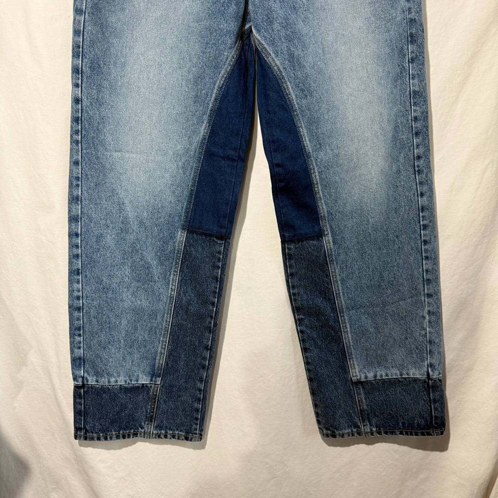 Women’s Patchwork 90’s Baggy Denim Jeans - Picture 2 of 5